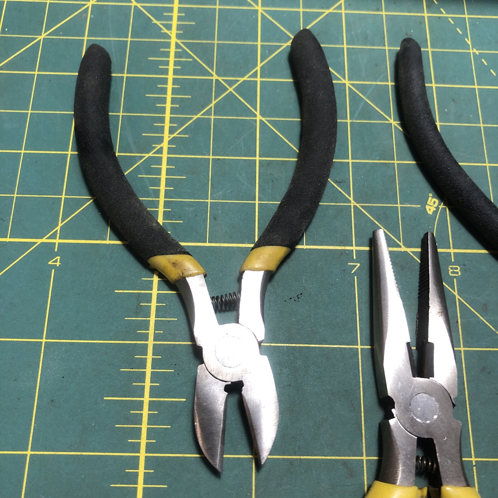 Vintage 4 Piece Pliers Cutters Tool Set 9JD Spring Tools