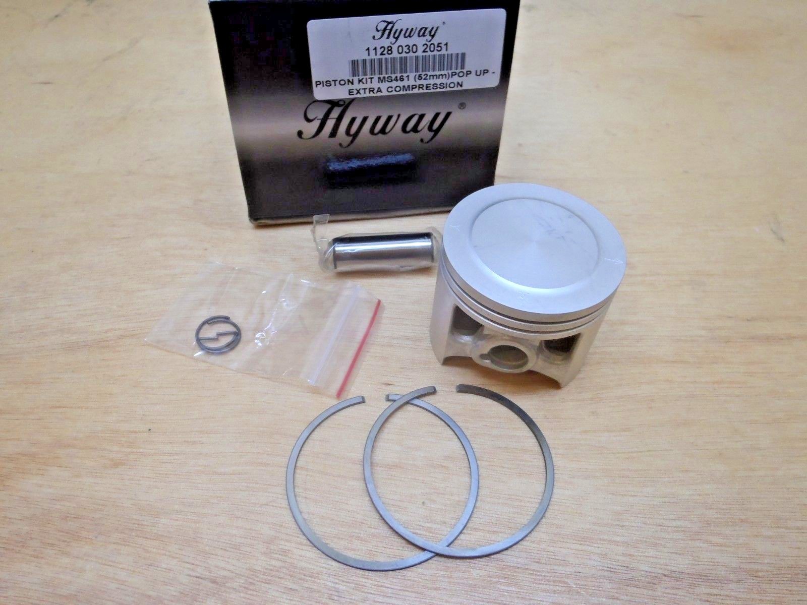 Hyway POP UP piston kit for Stihl MS461 52mm + Caber rings extra compression