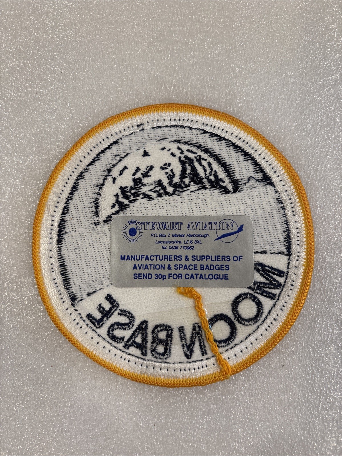 patch inspired by the Moonbase Alpha from the 1970s sci-fi series Space: 1999.