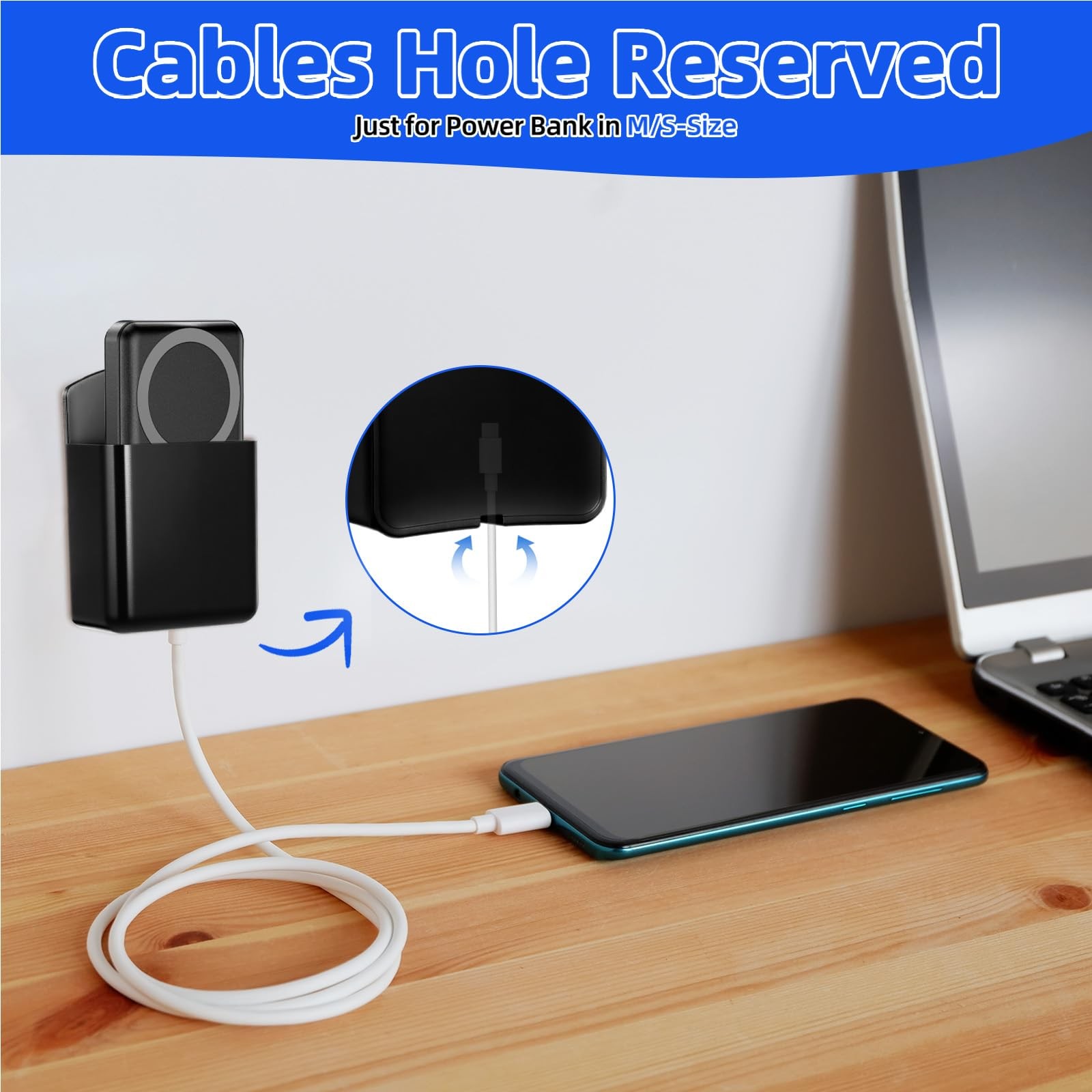 12 Pcs Remote Control Holder Wall Mount Adhesive TV Controller Holder Black T...