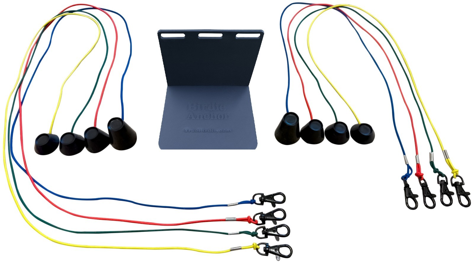 Birdie Wedge – Golf Simulator Tee Anchor with Two Sets of Silicone Golf Tees