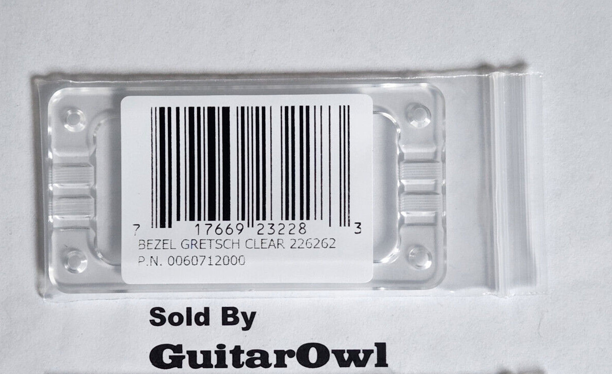 Genuine Gretsch Guitar Clear Pickup Ring Bezel Filtertron  0060712000