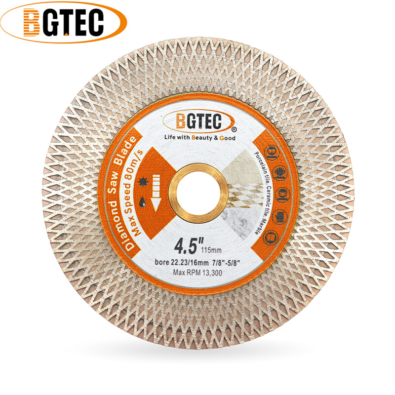4.5''/115mm Diamond Saw Blade Grinding Disc for Marble Ceramic Granite Cut Tool