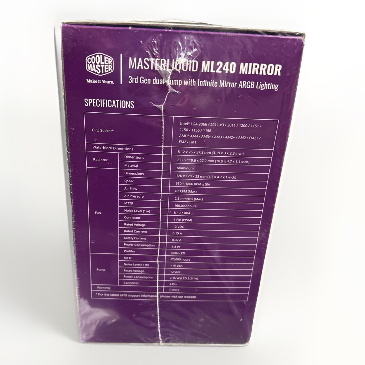 Cooler Master MasterLiquid ML240 Mirror