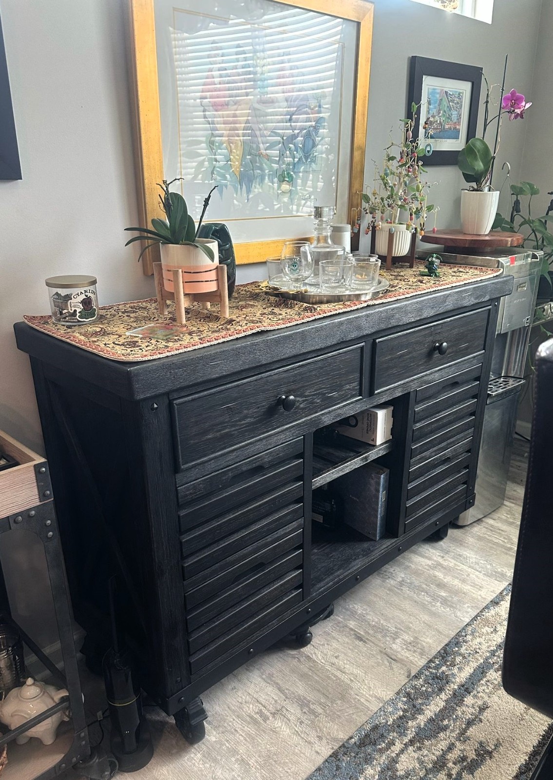 Kitchen Dining Bar height table w 6 Chairs