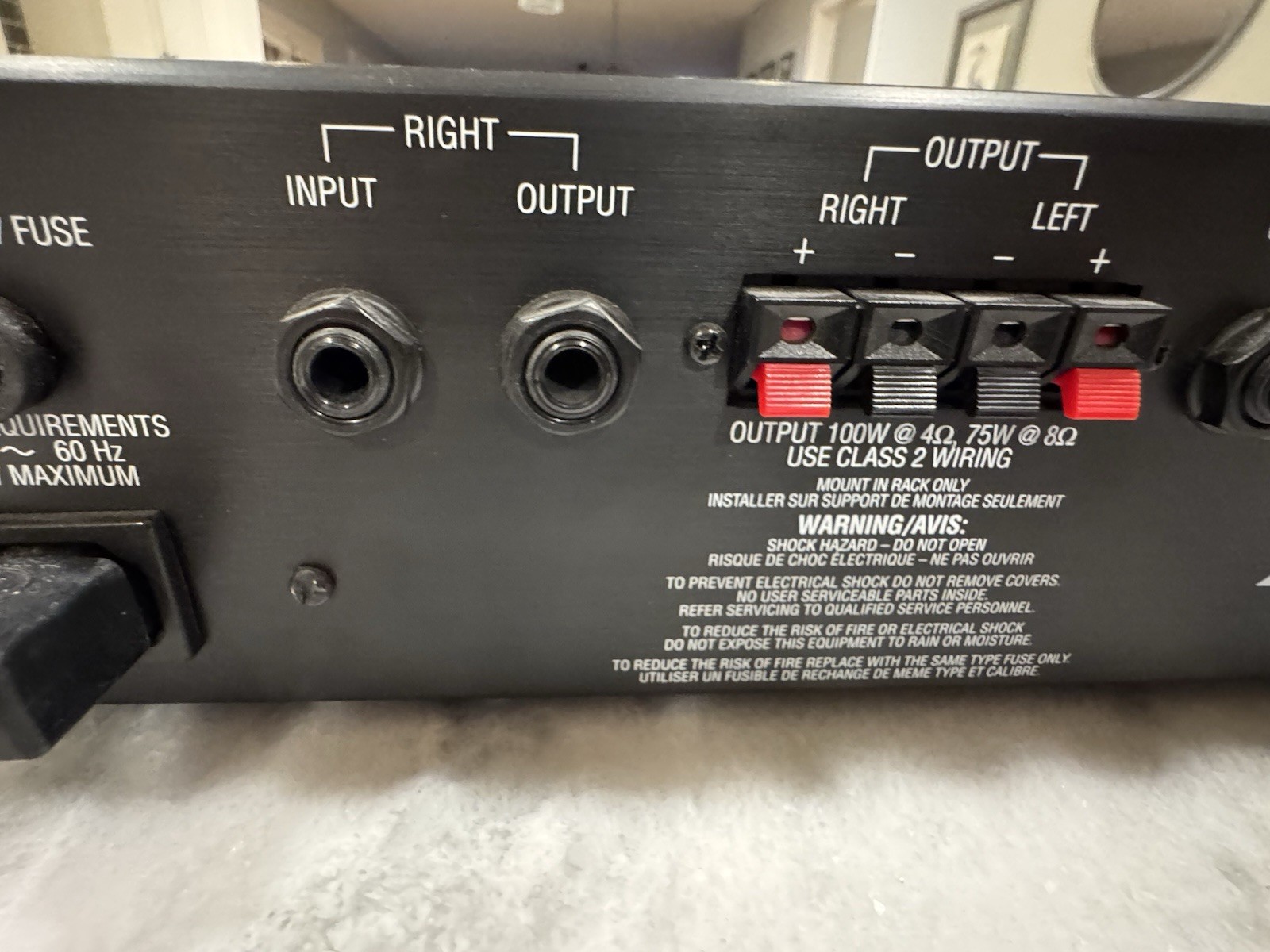 Alesis RA-100 Reference Amplifier 75 WPC @ 4 Ohms Stereo - Tested Working Video
