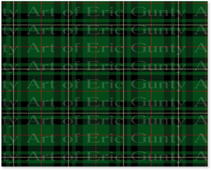 Irish Green Plaid Birthday ~ Edible 2D Fondant Cake Cupcake Topper ~ D24051 *