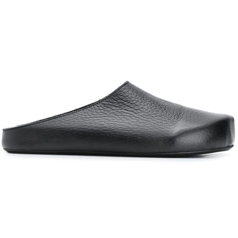 Roman Slip on Loafers Mules Casual Summer Slippers Men's Real Leather Shoes Flat