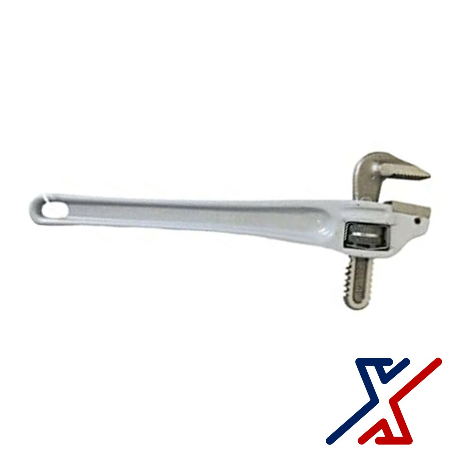 18" Aluminum Pipe Wrench with a 90 Degree Head Offset by X1 Tools