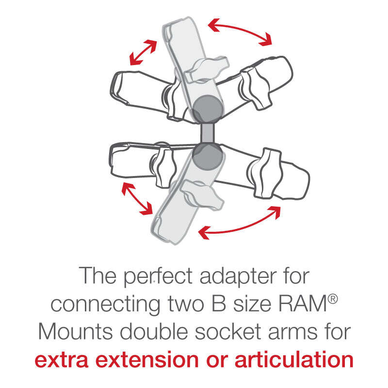 RAM-B-230U RAM Double Ball Adapter - B Size...