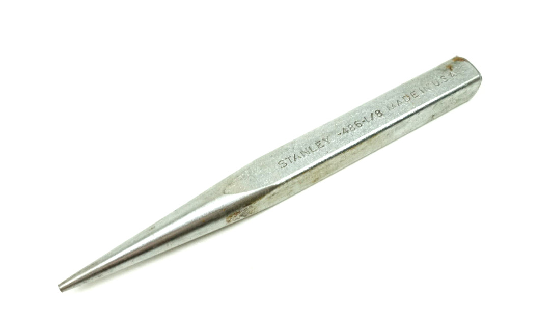 Stanley 1/8" Tapered Drift Punch 486 USA Vintage