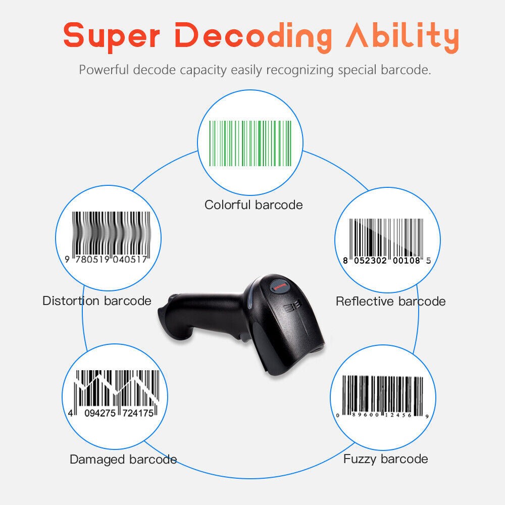 Honeywell Xenon 1900GHD-2USB High-Density Handheld 2D USB Barcode Scanner +Cable