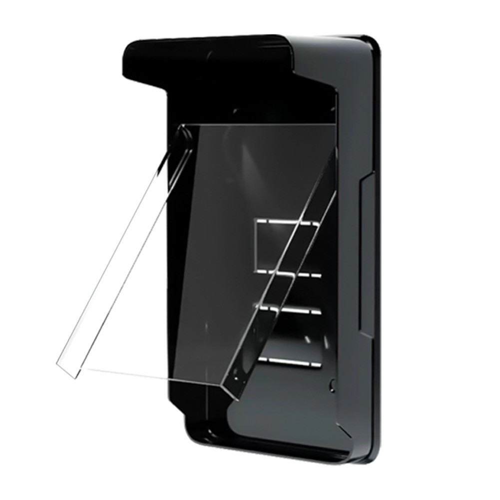 For Access Control Keypad Rainproof Cover Waterproof Sunshade Black ABS