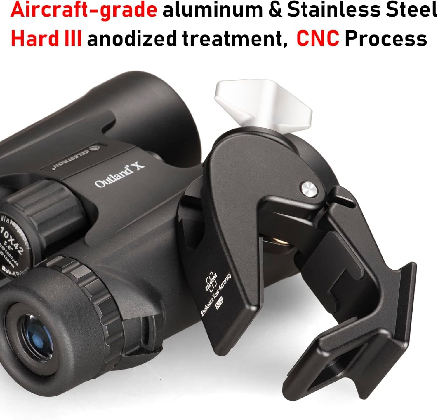 Quick-Release Binocular Tripod Clamp for Optimal Viewing