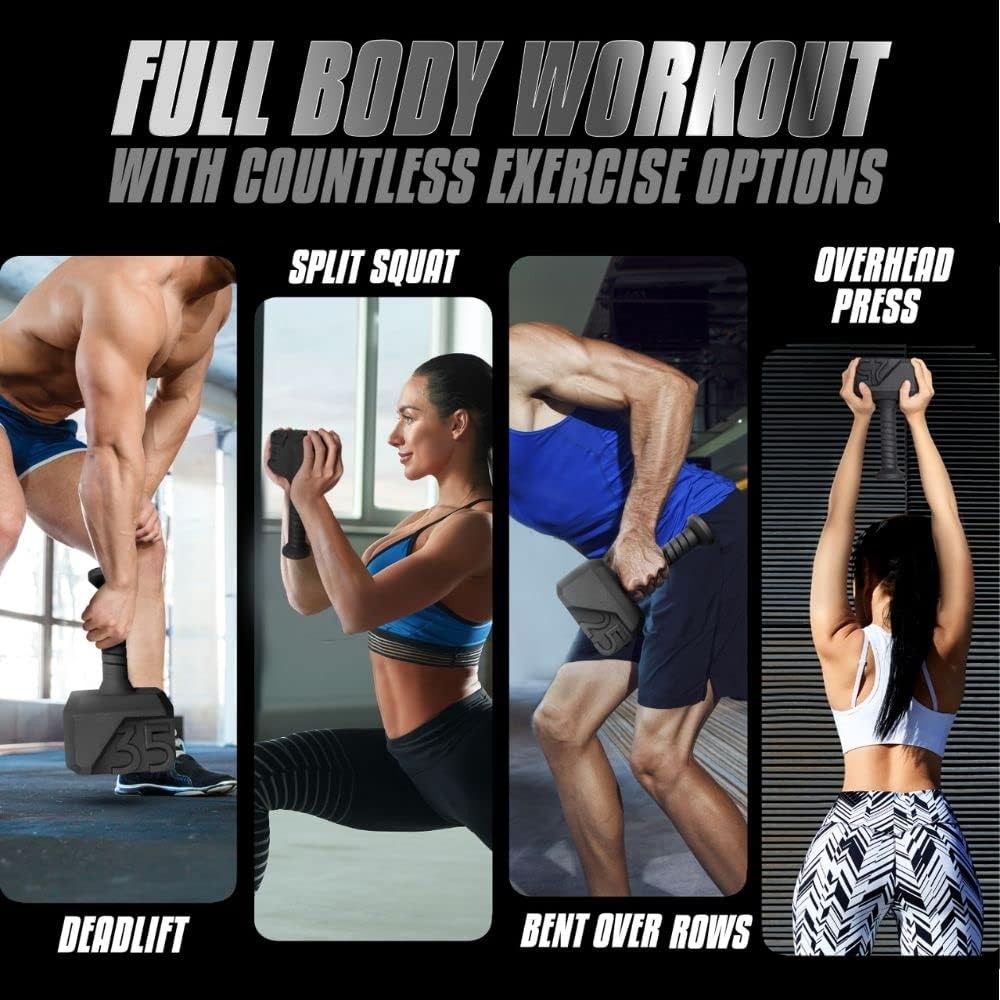 Kettlebell Special Shape Upgraded &Multifunctional Advanced Training Solid Cast
