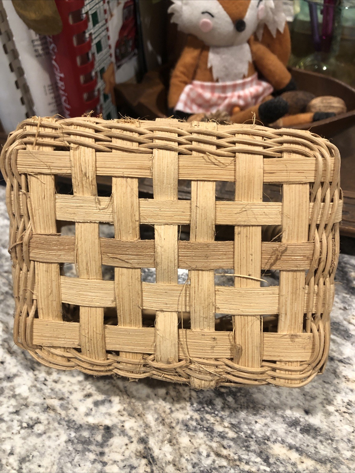 WOW 😮 Vintage Handmade Woven Berry Basket