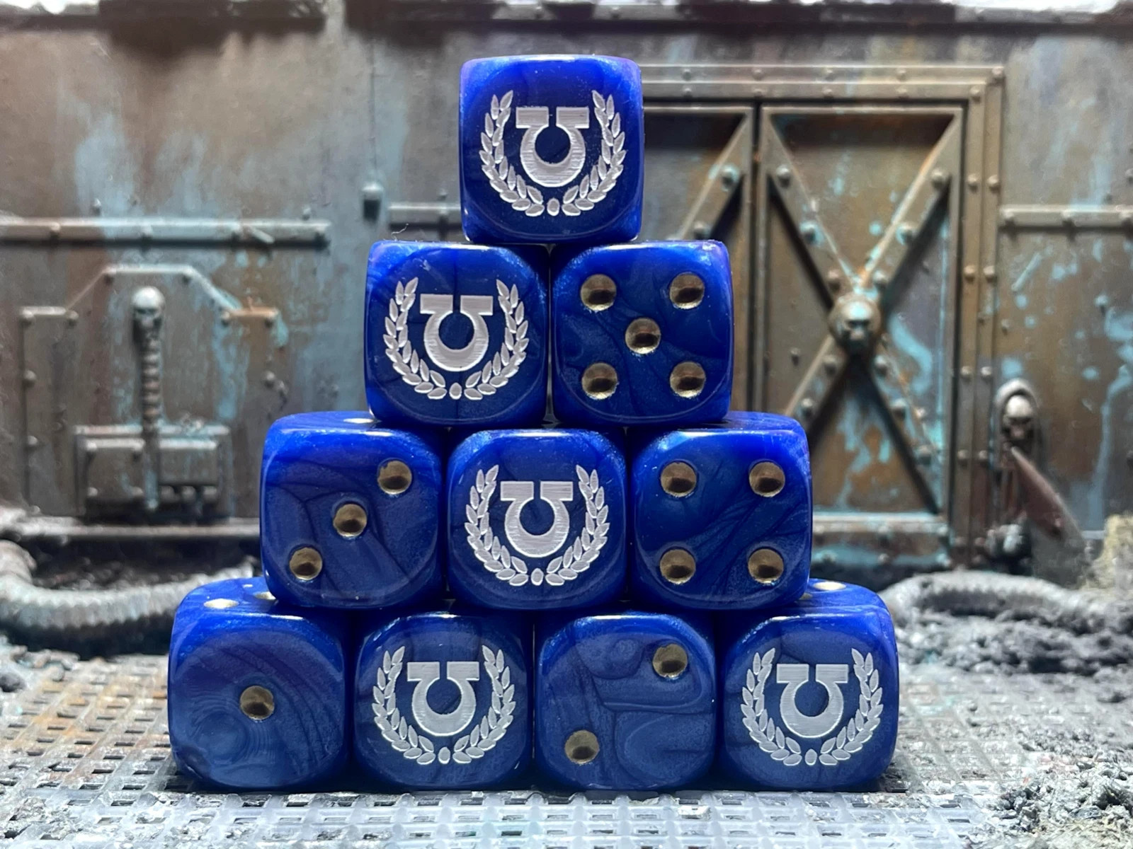 Ultra-Marines,Custom Inspired Dice, ideal for Tabletop Games