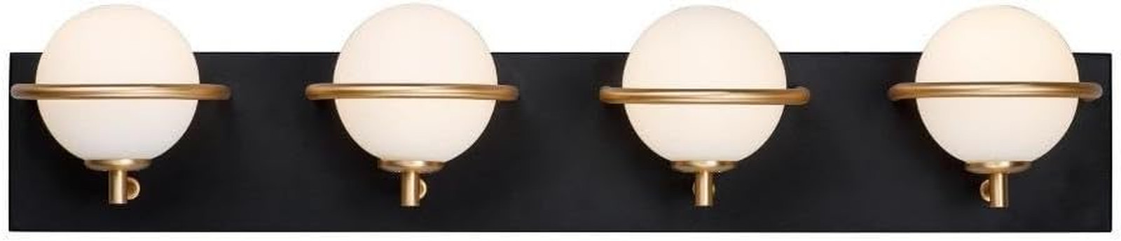 Revolve 4-Light Bath Vanity Fixture - Stylish & Compact 5.5" High Design