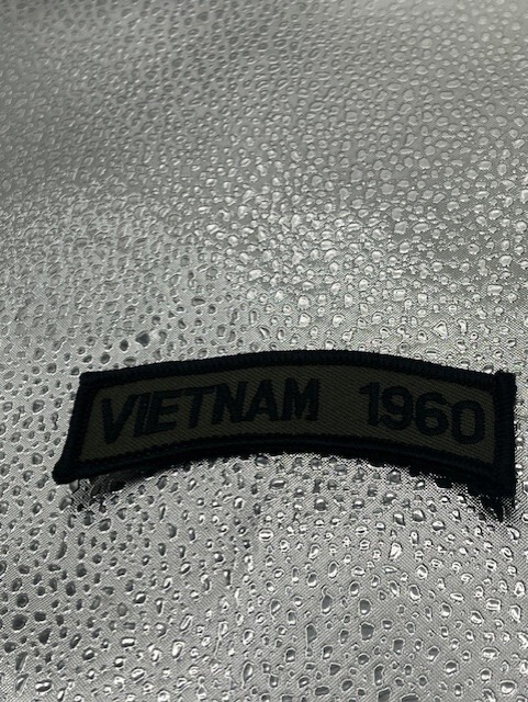 1960 Vietnam Campaign Service Combat Veteran 3.5" x 1"Sew On Patch