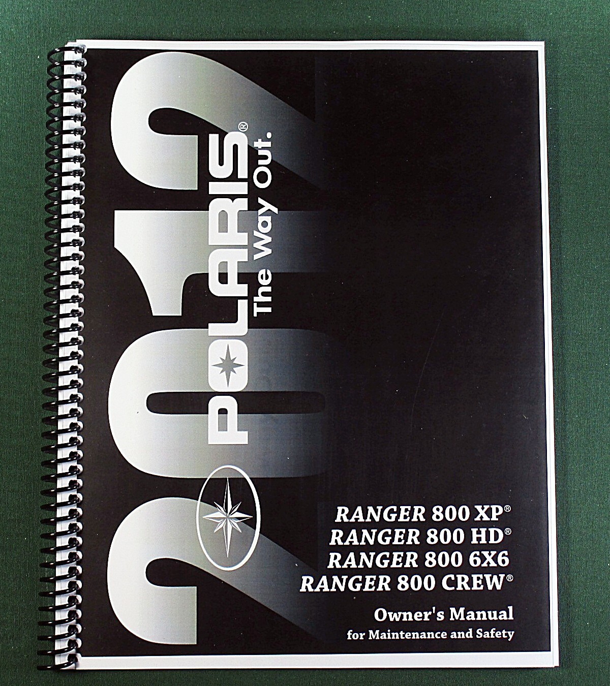 2012 Polaris Ranger 800 XP Owner's Manual: 103 Pages & Protective Covers!