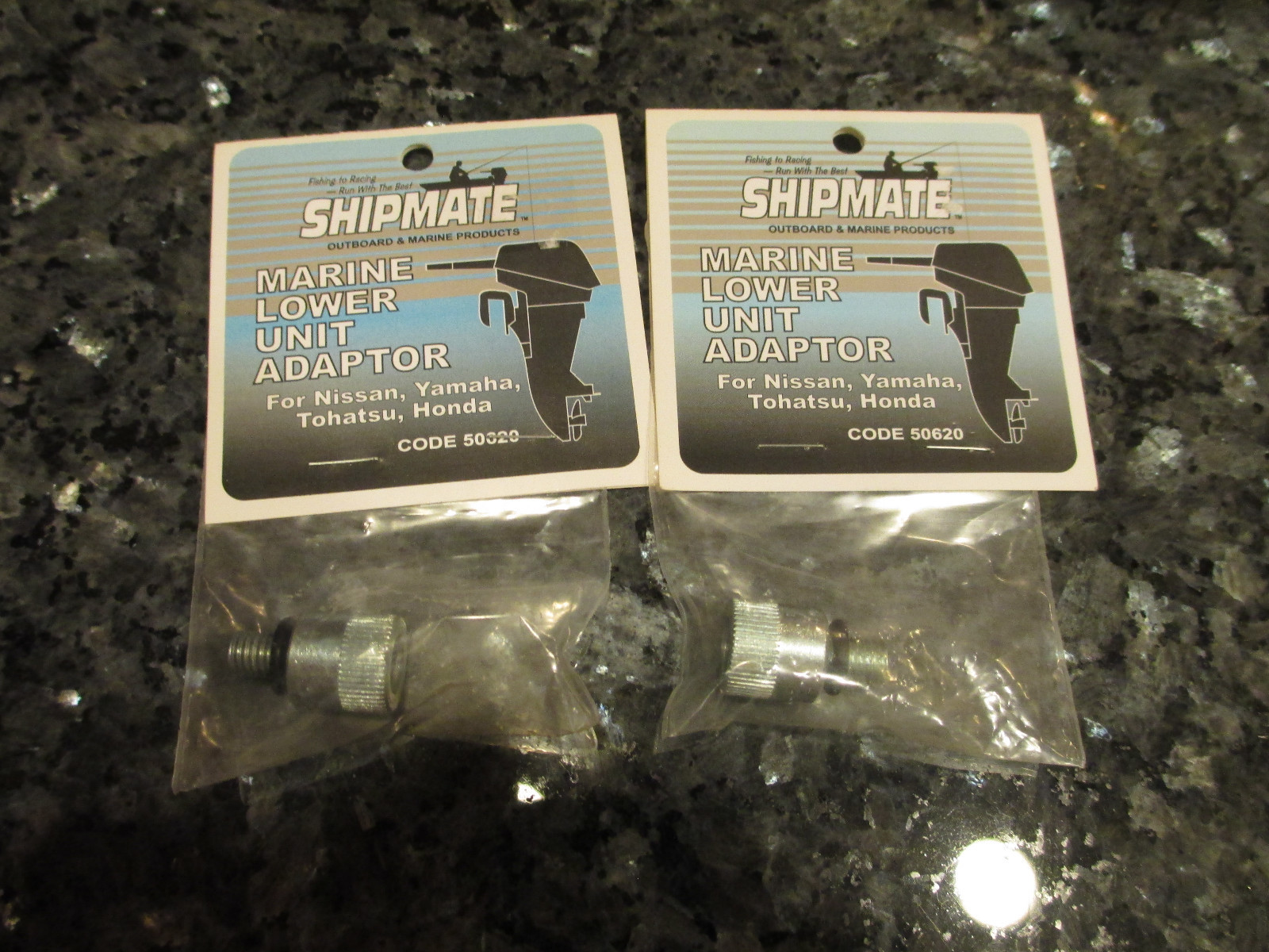 2 SHIPMATE - MARINE LOWER UNIT ADAPTOR - NISSAN YAMAHA TOHATSU and HONDA