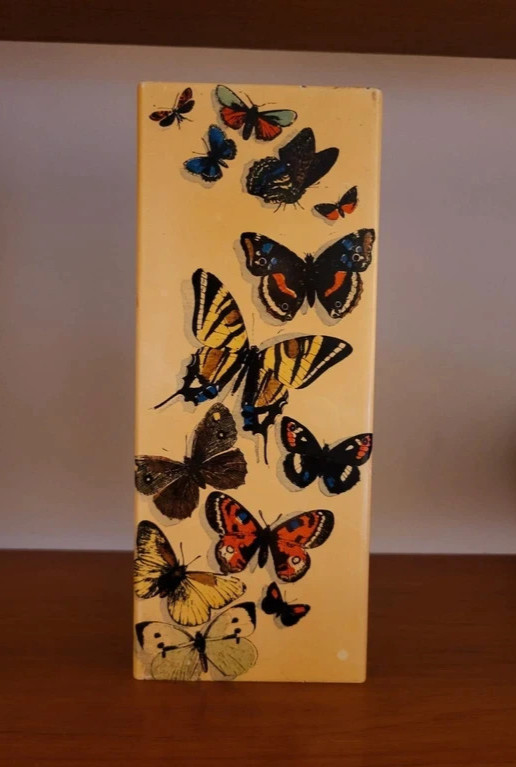 PIERO FORNASETTI MILANO MID CENTURY METAL AND WOOD BOX