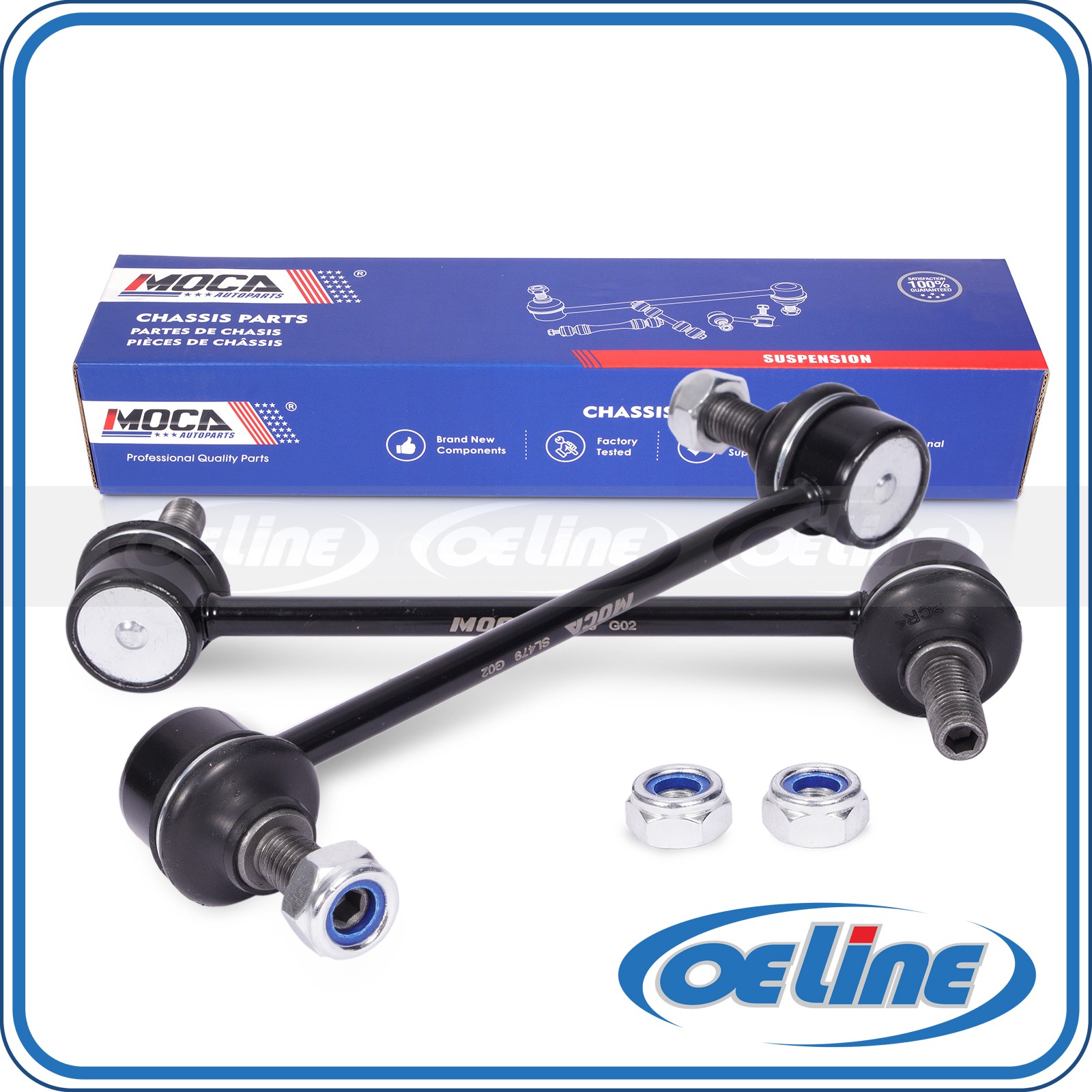 2x Front Sway Bar Stabilizer Link for 09-12 Lincoln MKZ Ford Fusion Mercury Mila