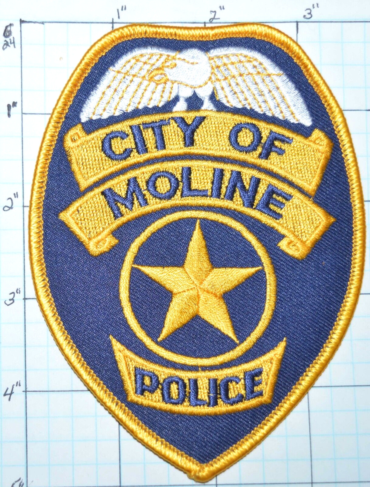 ILLINOIS, CITY OF MOLINE POLICE DEPT PATCH