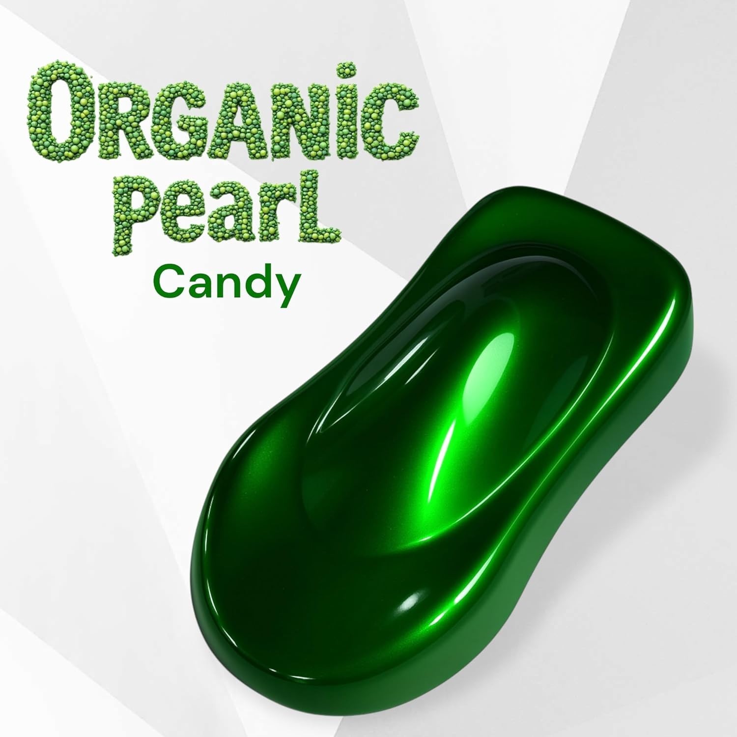 LiME LiNE Organic Green Candy Pearl Basecoat - Full Coverage Candy - 1 Pint
