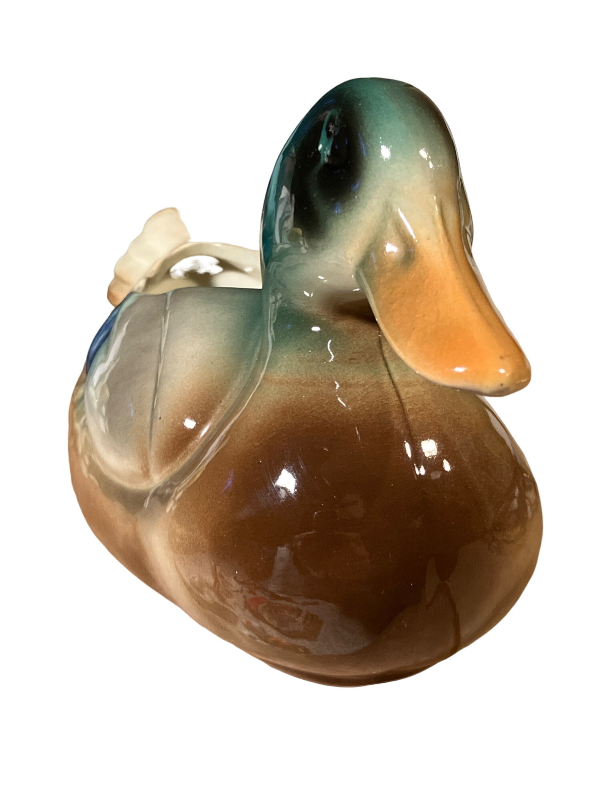 Painted Mallard Duck planter