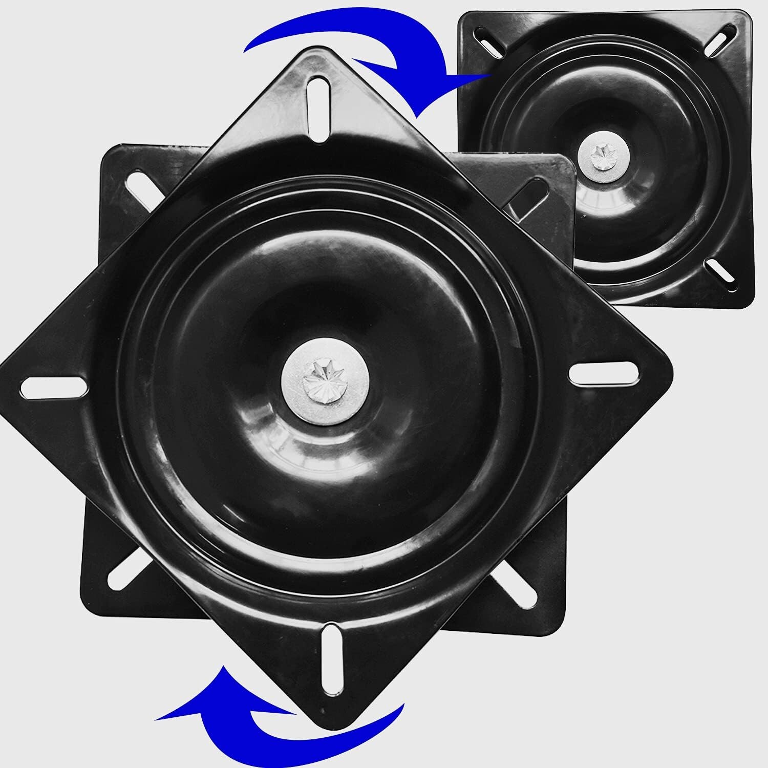 2pack Heavy Duty Bar Stool Swivel Plate 6inch Chair Swivel Base With Solid Ring