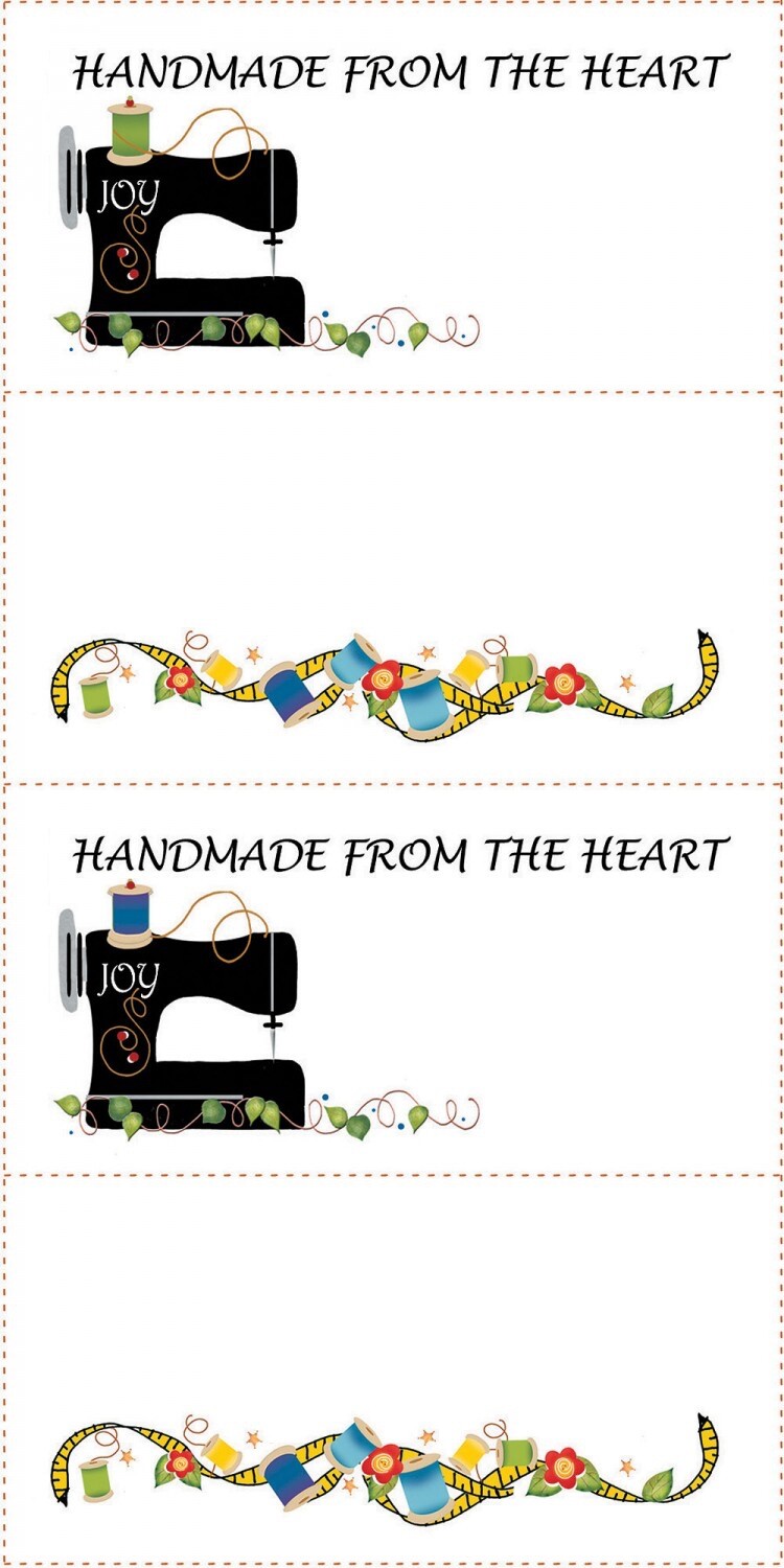 Quilt Labels for Quilting Projects Cotton 4 - 3in x 6in