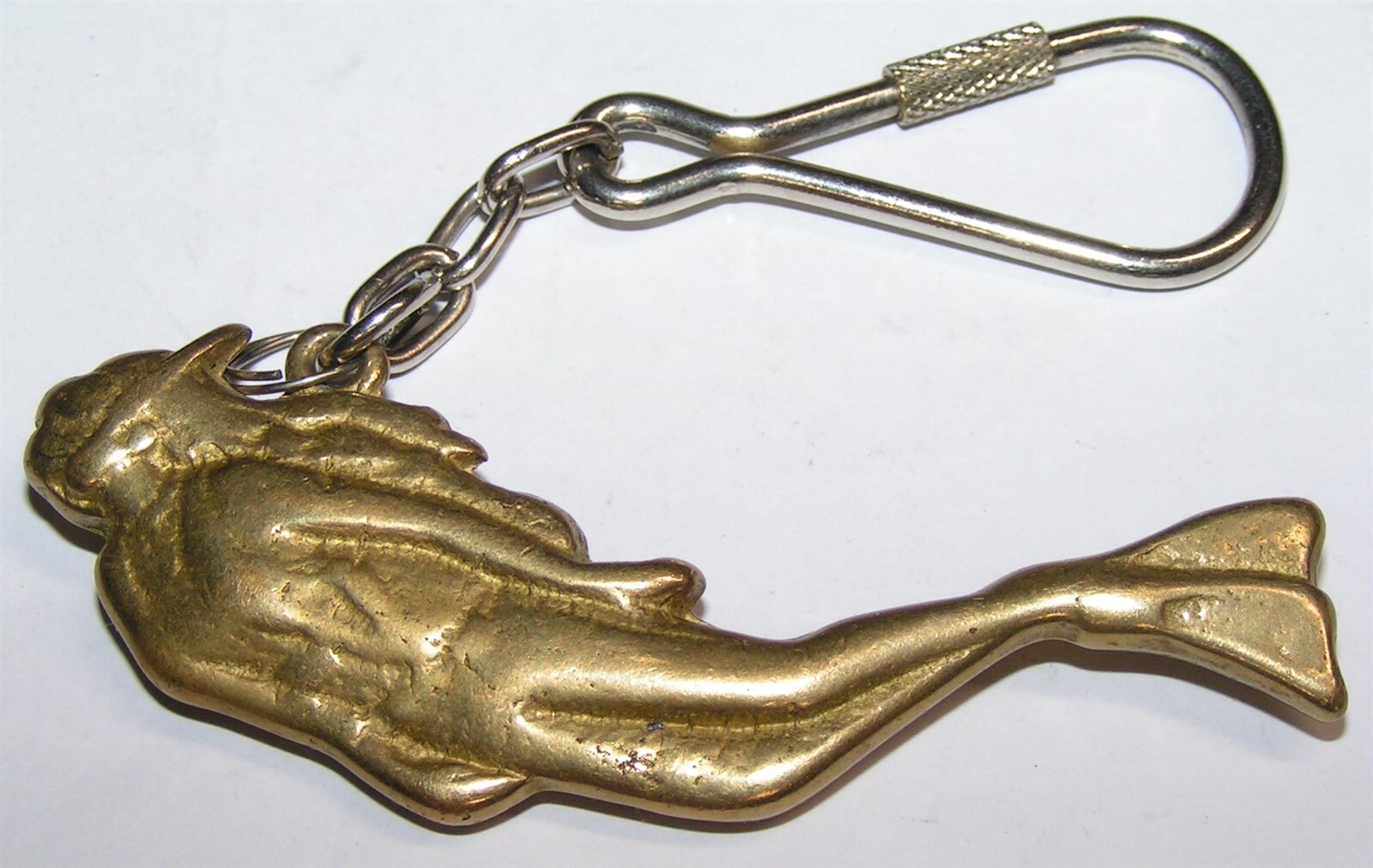 Gold Color Female Scuba Diver Souvenir Key Ring key Chain Mermaid Like