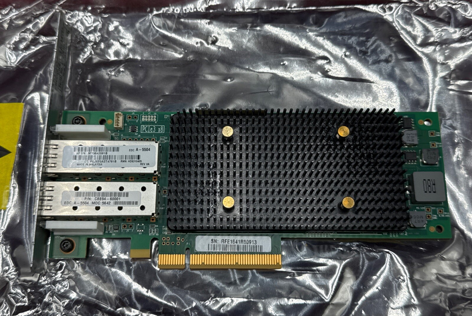 HP H6Z10A 2-Port 10GB ISCSI / FCOE Adapter C8S94-60001 HD8310405-74 for 3PAR