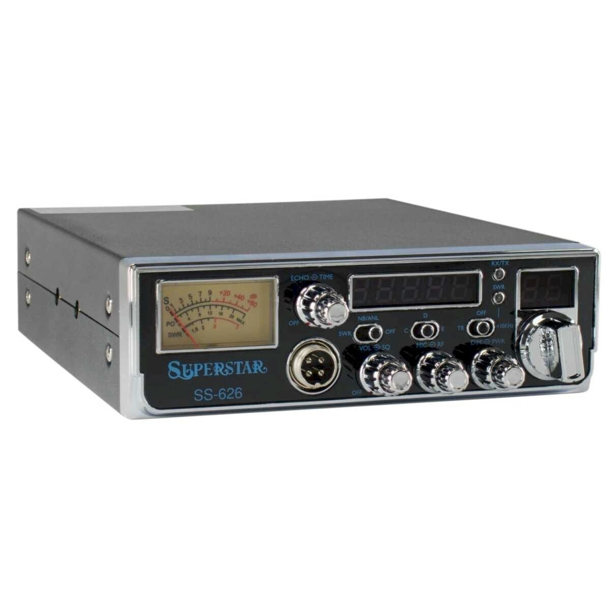 Ranger SuperStar SS‑626 10 Meter Radio 45W AM Echo Talkback Compact Size