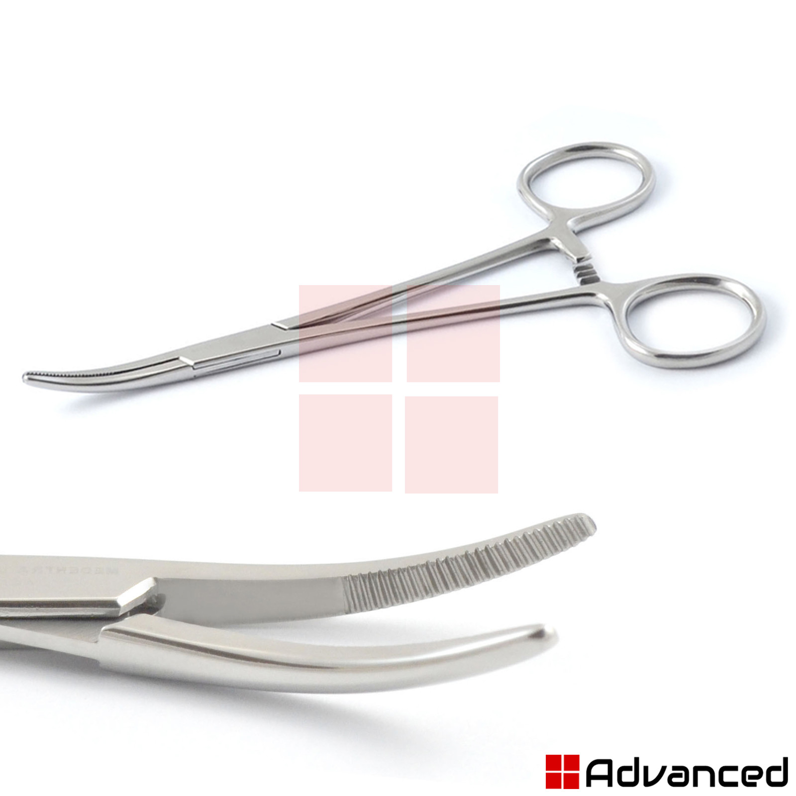 Hemostatic Kelly Locking Forceps Curved 5.5" Serrated Jaws Artery Clamp Forceps