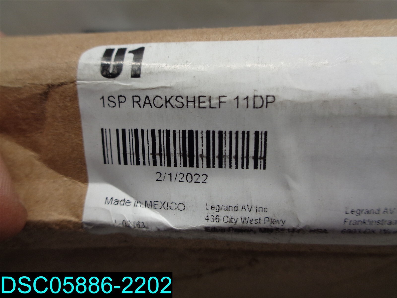 Middle Atlantic - U1 Universal Rack Shelf Isp