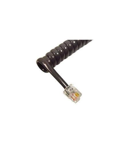 One ESI IVX DFP Charcoal (Black) 12 Foot Handset Cord, New (48 Key, 24 Key DFP)