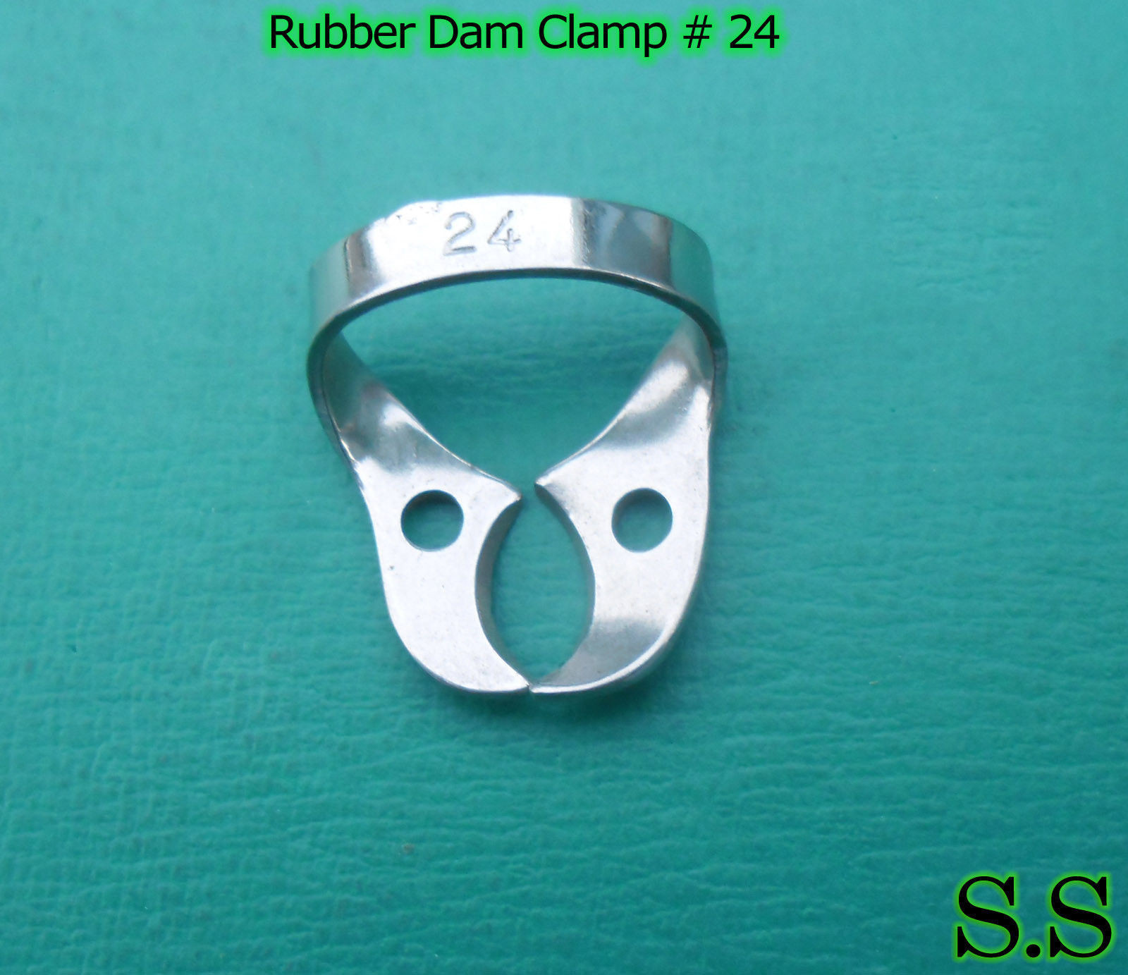 3 ENDODONTIC RUBBER DAM CLAMPS # 24 Dental Instruments