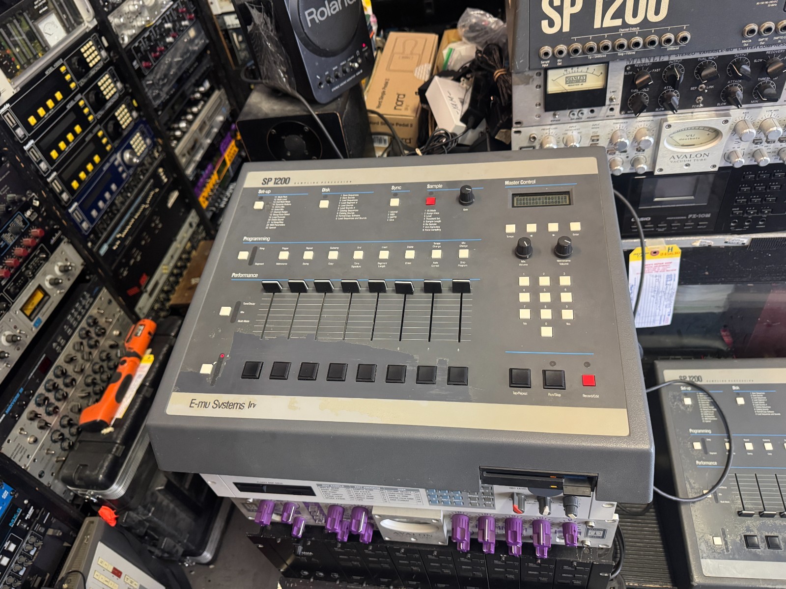 Original Grey Emu SP1200 Sampling Drum Machine SP-1200  e mu vintage //ARMENS