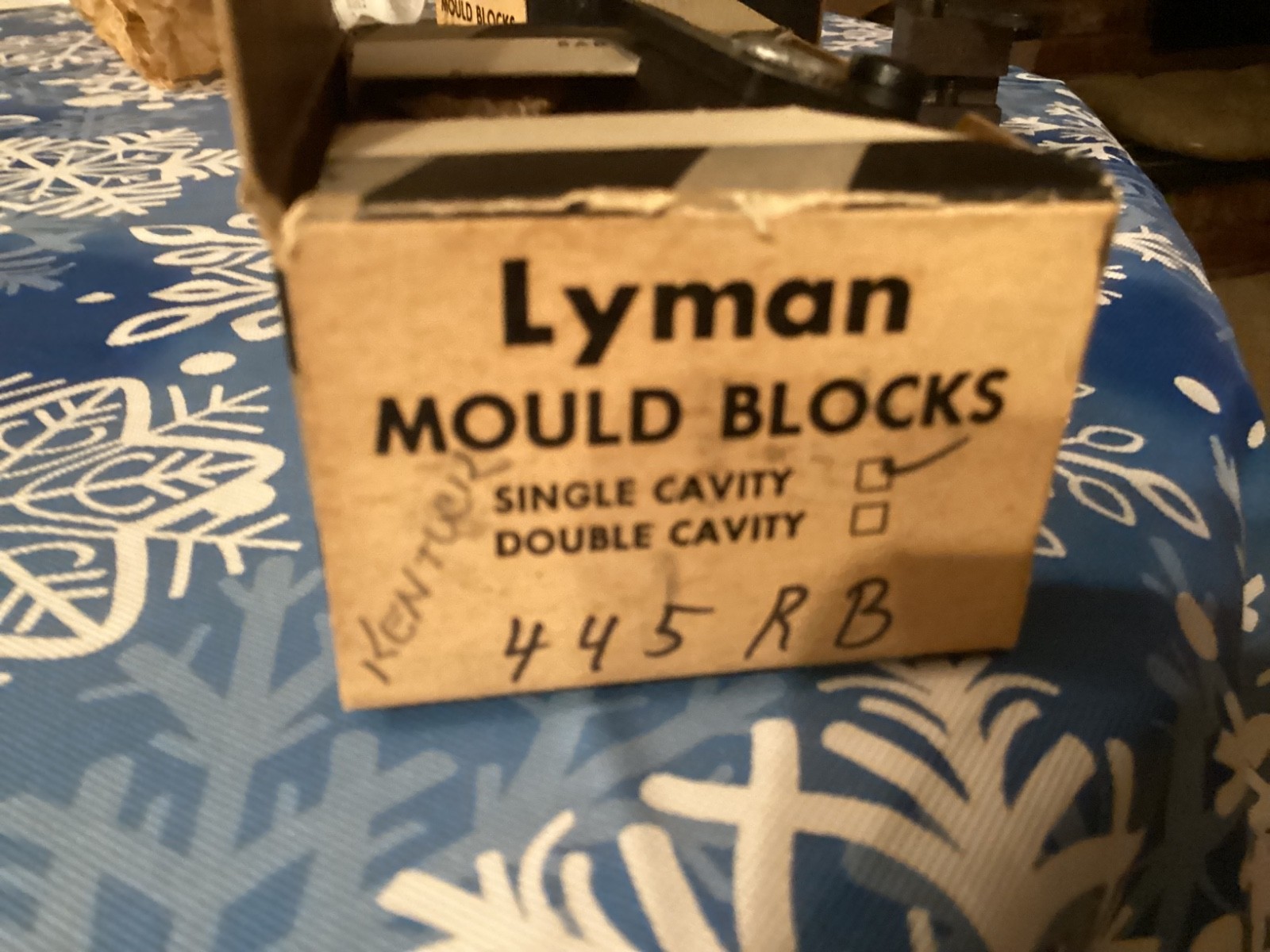 Lyman 445 RB  Bullet Mould Block Single Cavity Round Ball With Handles
