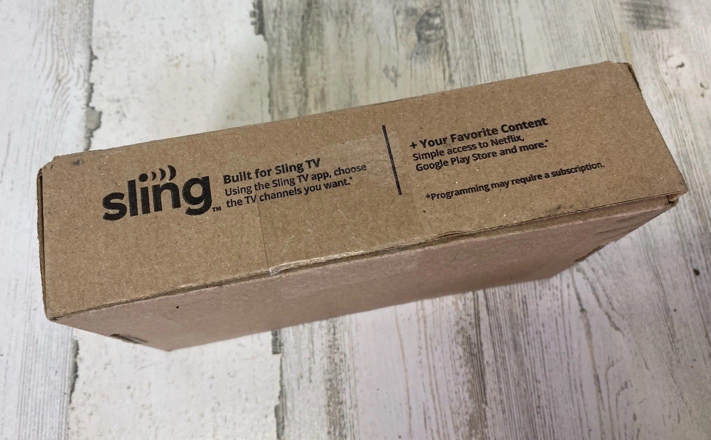 Sling Air TV Mini Dongle Remote Wire And Plug Open Box