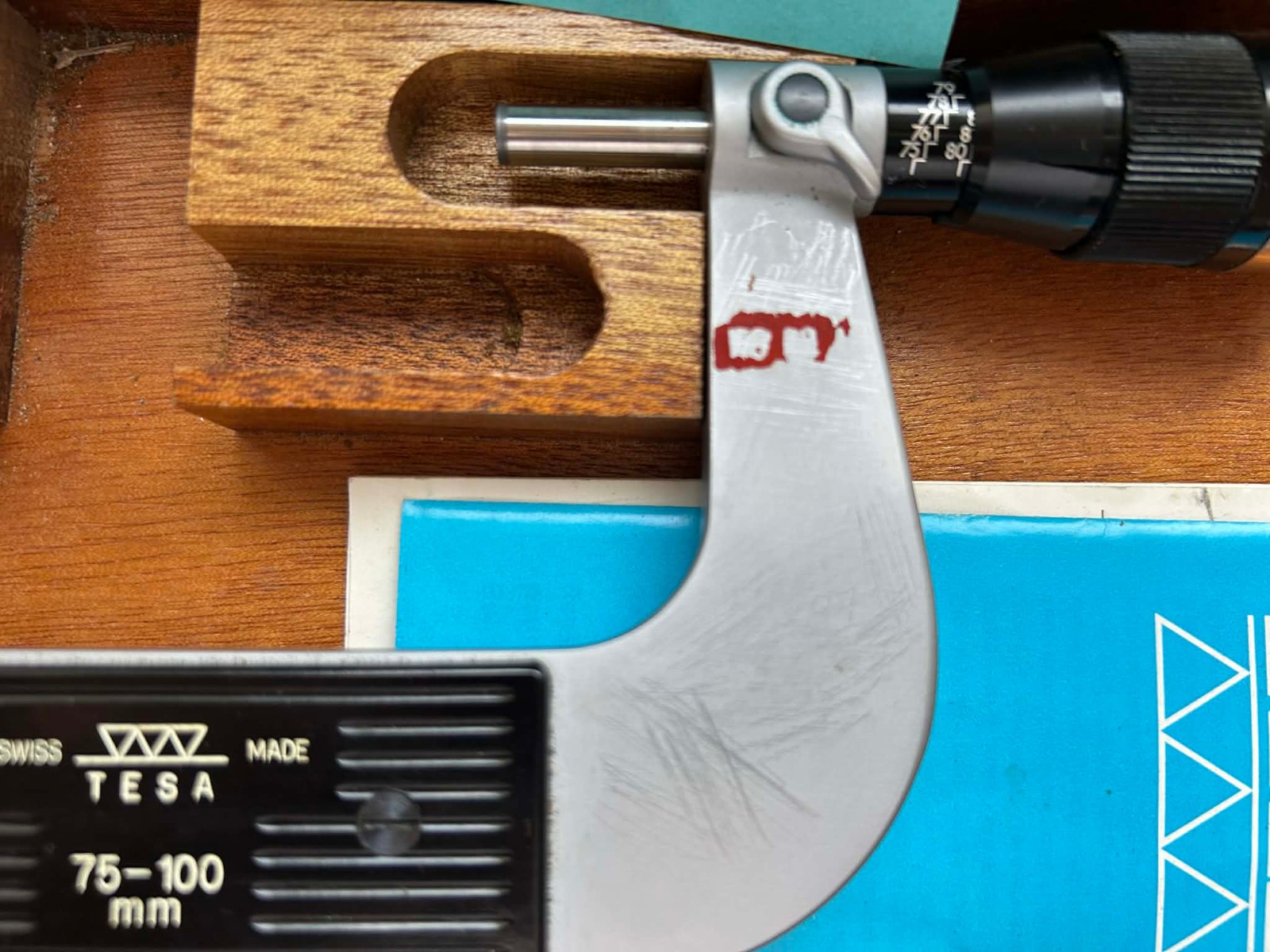 Tesa Micrometer 75-100 mm Micrometer with Counter