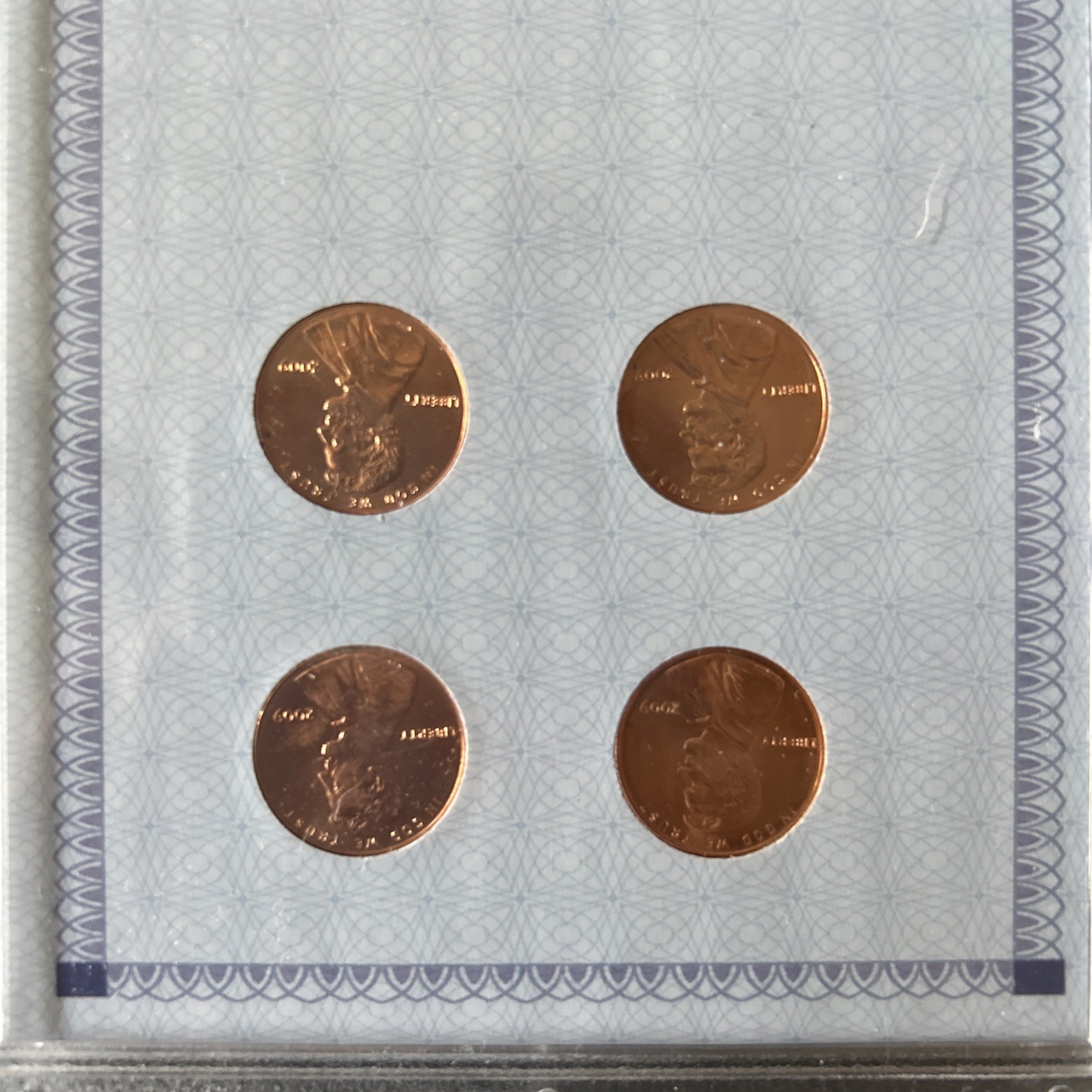 2009 P 1C MS65 4 Penny Set