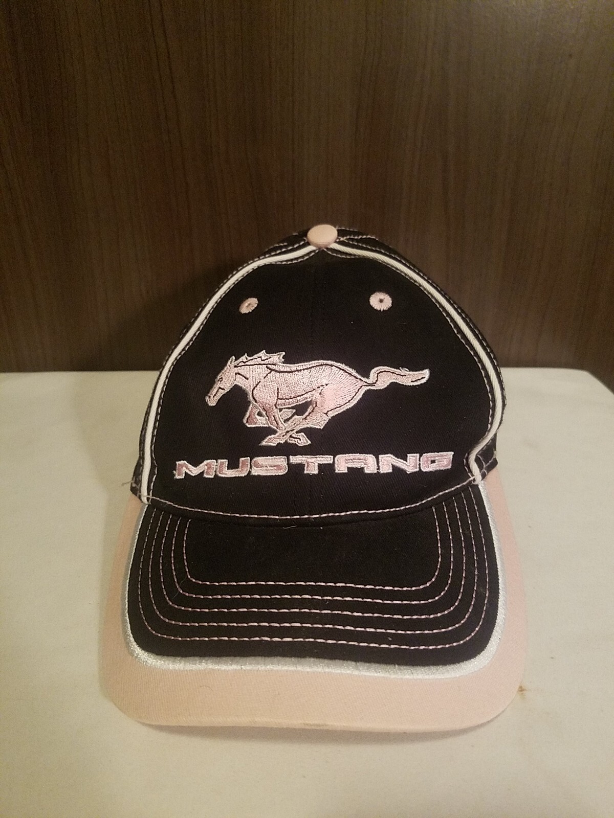 Ford Mustang Hat Pink & Black Women's Cap