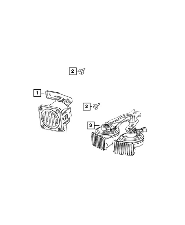 Genuine Mopar Front Pedestrian Alert Speaker 52112802AA