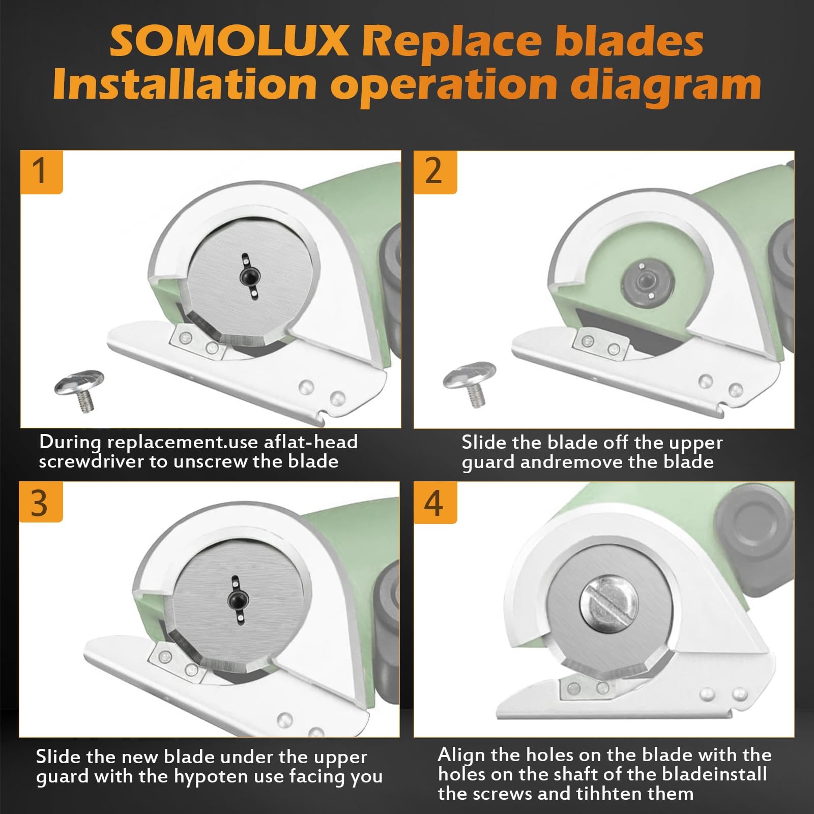 WA2300 Blades Compatible with Worx ZipSnip Cordless Scissors Replacement Blad...