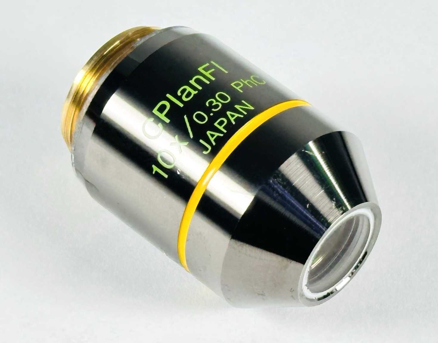 Olympus CPlanF 10x 0.30 N.A. PhC Phase Contrast Objective Infinity 1mm RMS