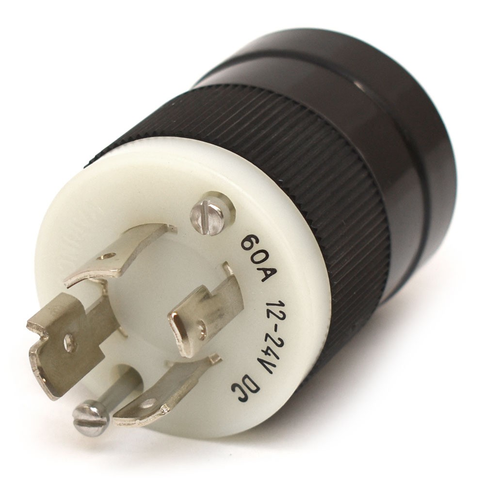 Marinco Boat Trolling Motor Plug 2018BP-24 | 60A 12/24V 4-Prong