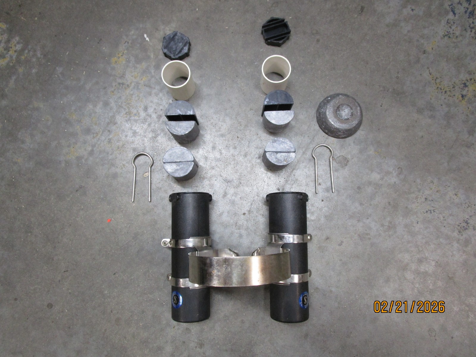 Vintage Scuba Pro Dive Tank Weights w Quick Release